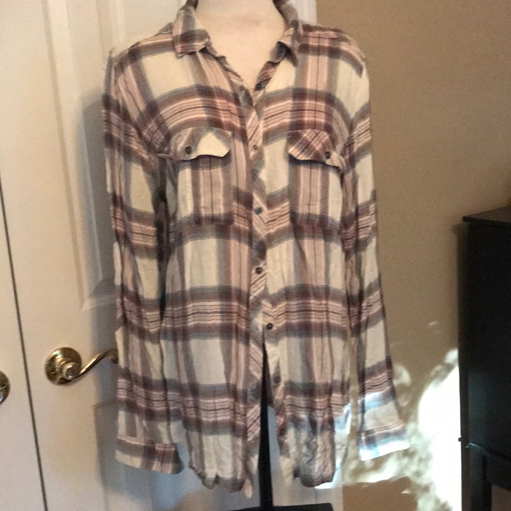 Maurices Flannel Button up